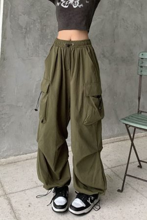 Retro Tooling Casual Pants Loose Wide-leg Pants